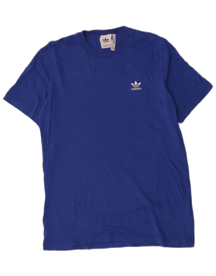 Adidas Męski T-Shirt Top Średni Granatowy Bawełniany