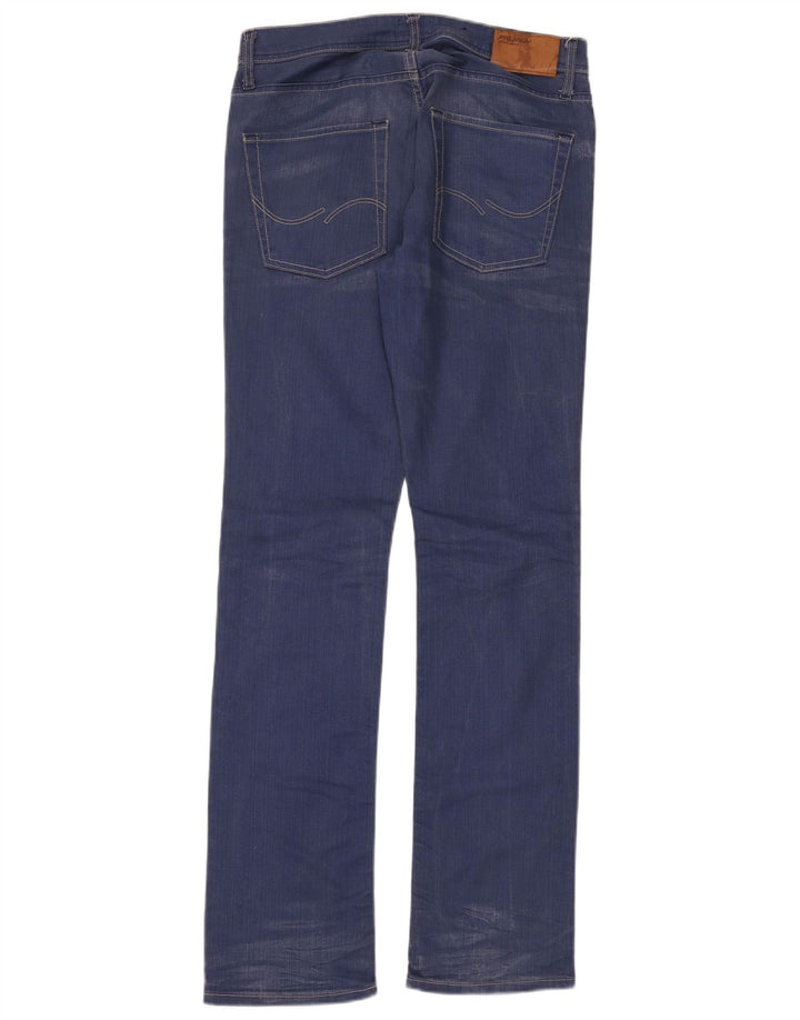 Męskie proste dżinsy Jack & Jones W32 L36 Niebieskie
