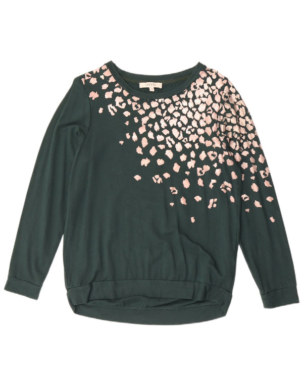 Damska bluza oversize Oasis UK 10, mały, zielony nadruk zwierzęcy