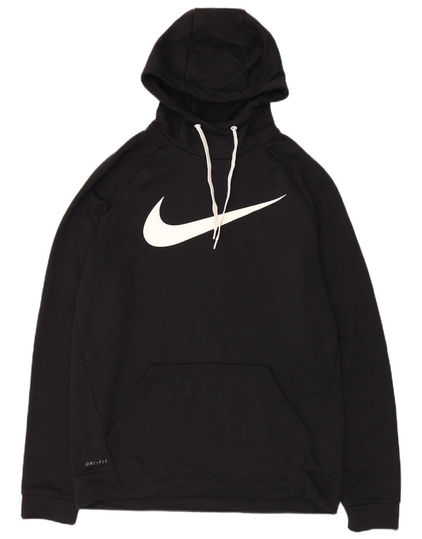 Męski sweter z kapturem Nike Dri Fit Graphic, średni czarny poliester