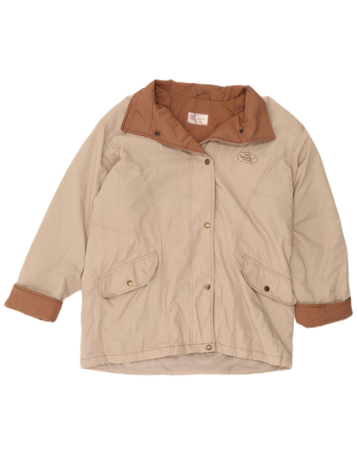 Damska kurtka wiatrówka Woodpecker UK 10/12 Small Beige Colorblock