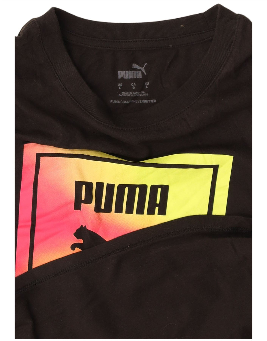 Damska koszulka z grafiką PUMA Top UK 14, duża czarna