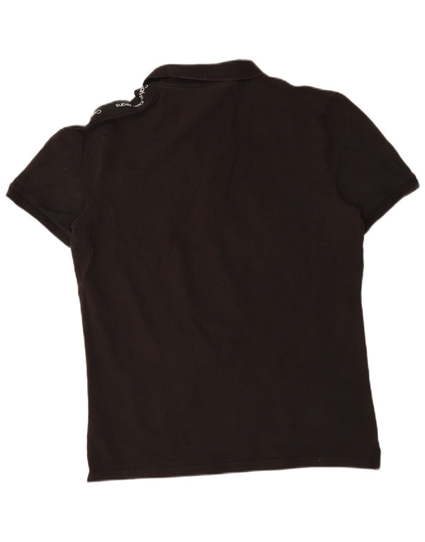 Męska koszulka polo Calvin Klein Jeans Graphic Slim Fit XL, czarna, bawełniana
