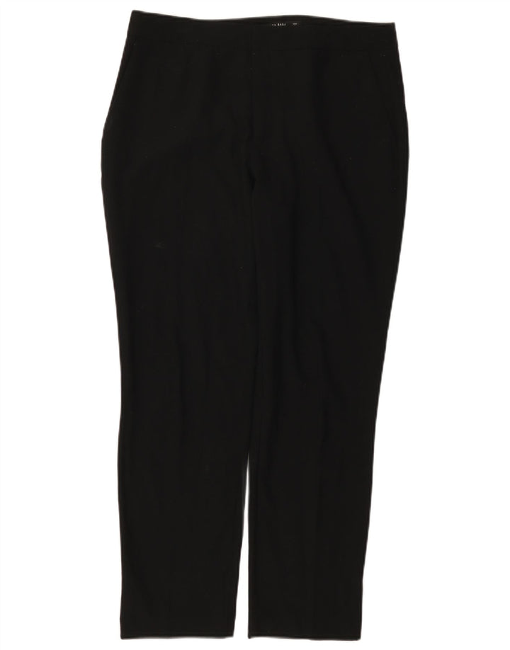 Damskie proste spodnie garniturowe ZARA EU 38 Small W28 L26 Czarny poliester