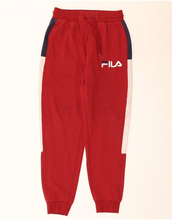 Męskie spodnie dresowe Fila Joggers Small Red Colorblock Cotton