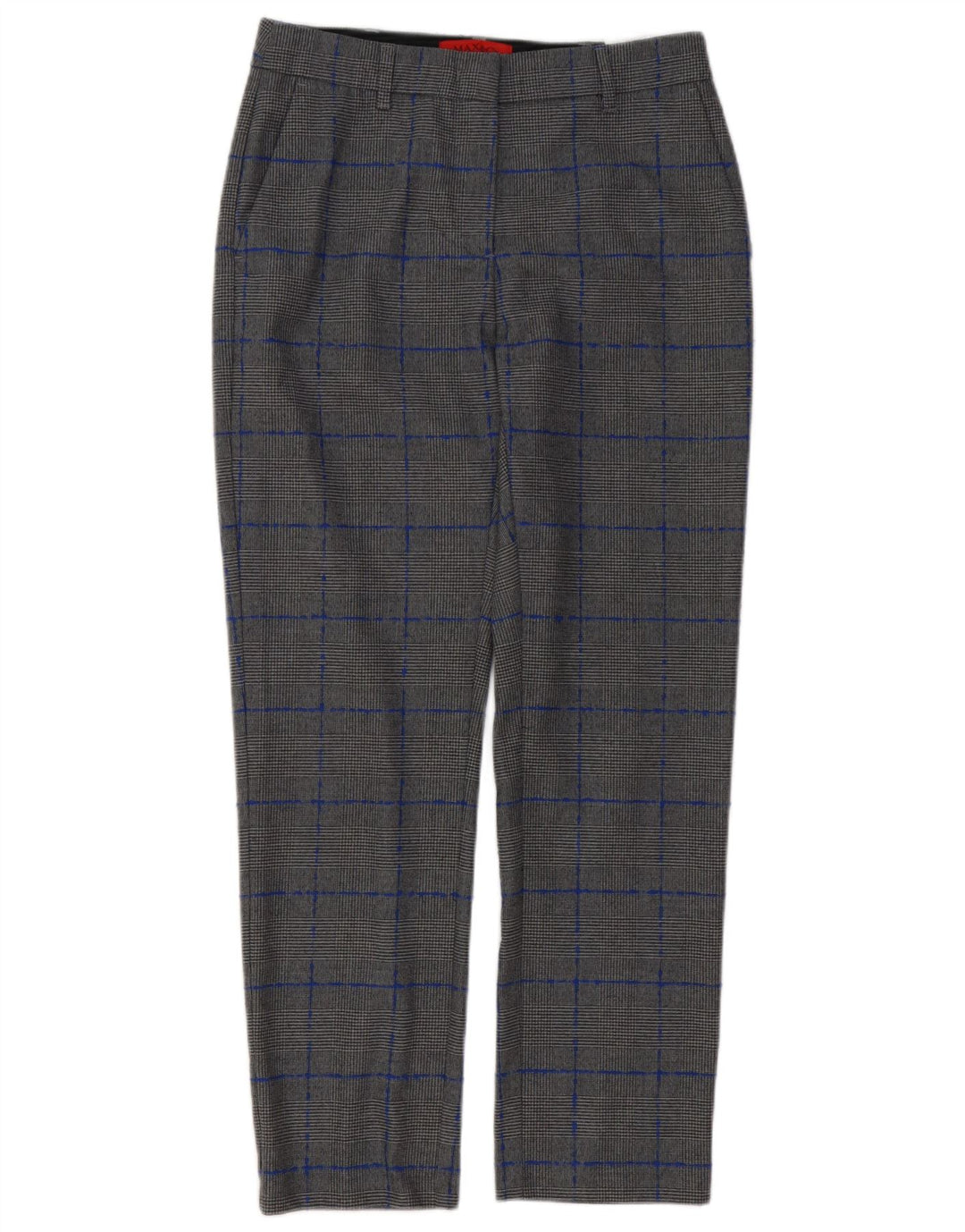 Damskie spodnie chino Max & Co. UK 8 Small W28 L27 Szara pepitka