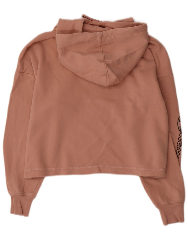 Damska bluza z kapturem Champion Oversized Crop Graphic UK 10 Small Pink