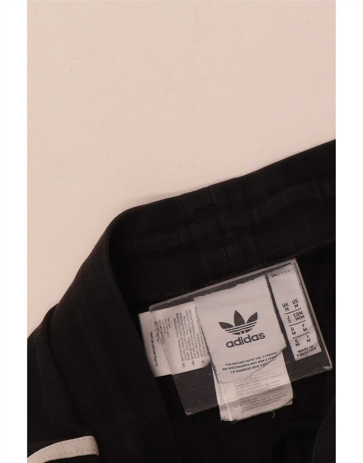 Męskie spodnie dresowe Adidas, średnie czarne, bawełniane