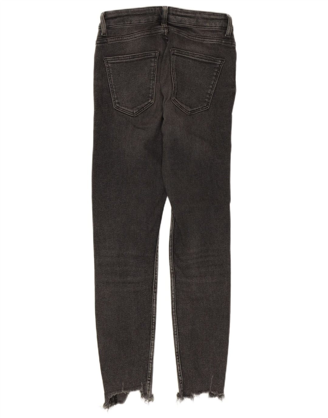ZARA Womens Distressed Slim Jeans EU 38 Small W28 L27 Grey Cotton