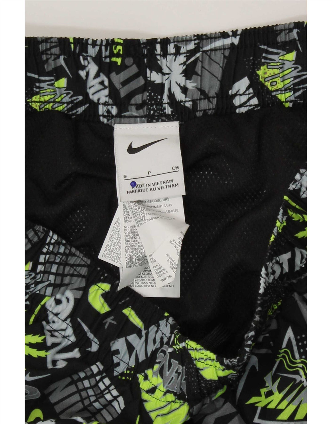 Męskie spodenki kąpielowe Nike z grafiką, małe, wielokolorowy poliester
