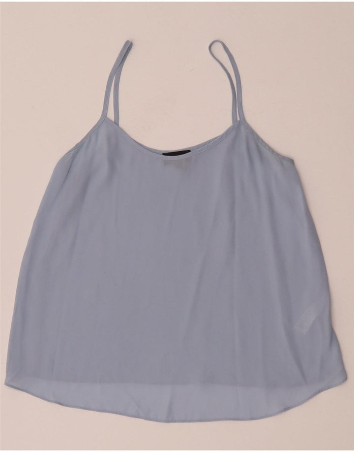 Topshop damski top na ramiączkach oversize UK 8, mały, niebieski poliester