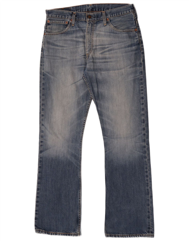 Męskie jeansy Levi's 507 Bootcut W34 L34 Niebieska bawełna