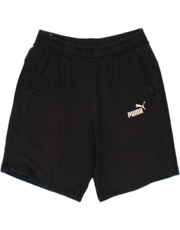 PUMA Mens Sport Shorts Large Black Cotton Vintage Puma and Second-Hand Puma from Messina Hembry 