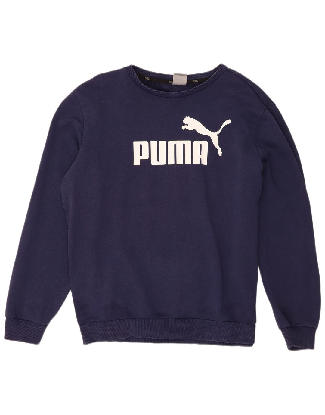 Męska bluza z grafiką Puma, duża, granatowa, bawełniana