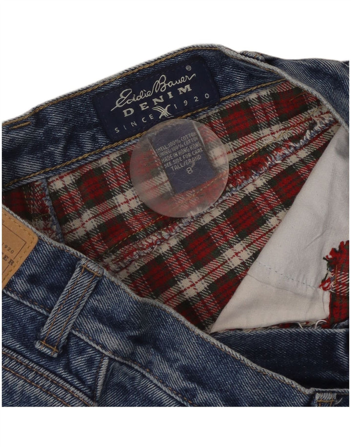 Damskie jeansy Eddie Bauer z wysokim stanem US 8 Medium W28 L24 Niebieskie