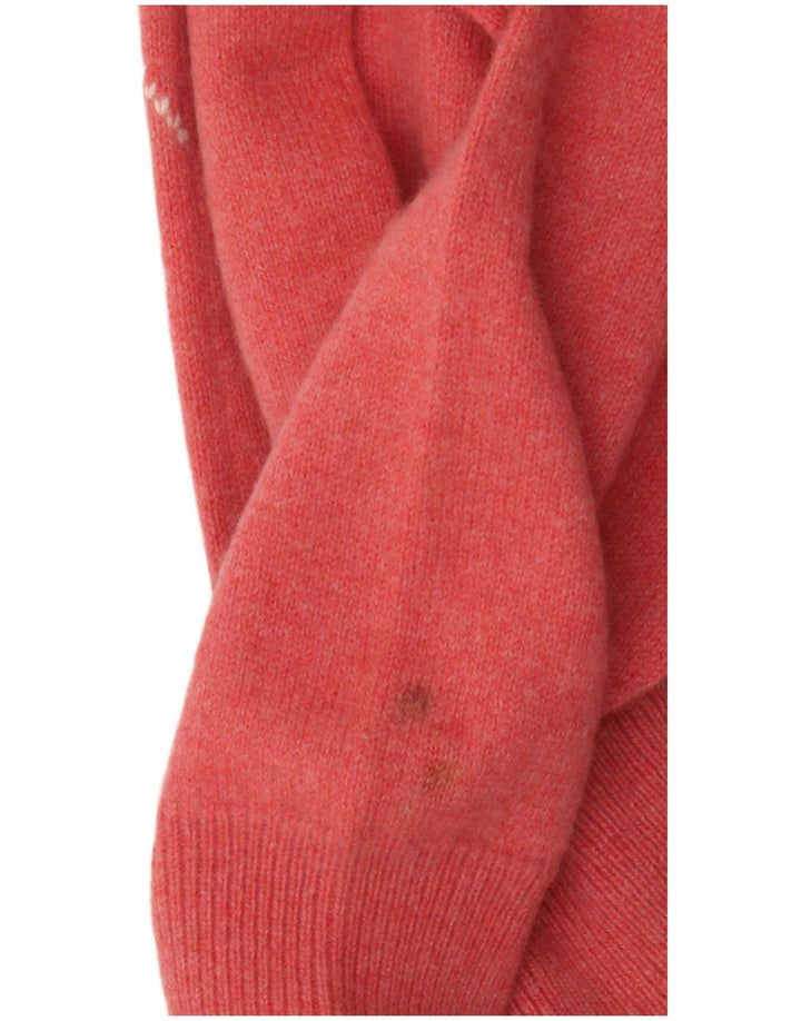 Sweter męski Peter Scott, duży, różowy, argyle/diamentowa wełna