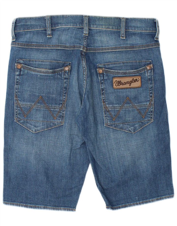 Męskie spodenki jeansowe Wrangler Crank W31 Średnioniebieskie, bawełniane