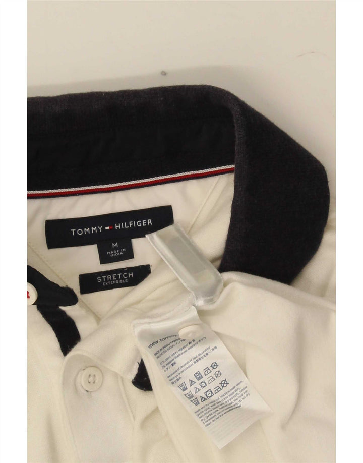 Męska koszulka polo do rugby Tommy Hilfiger z grafiką, w kolorze średniej bieli