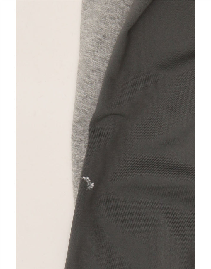 Męska bluza Nike z grafiką, bawełniana, średnioszara, z blokami kolorów