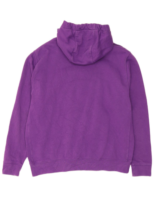 Męski sweter z kapturem Nike, duży, fioletowy, bawełniany