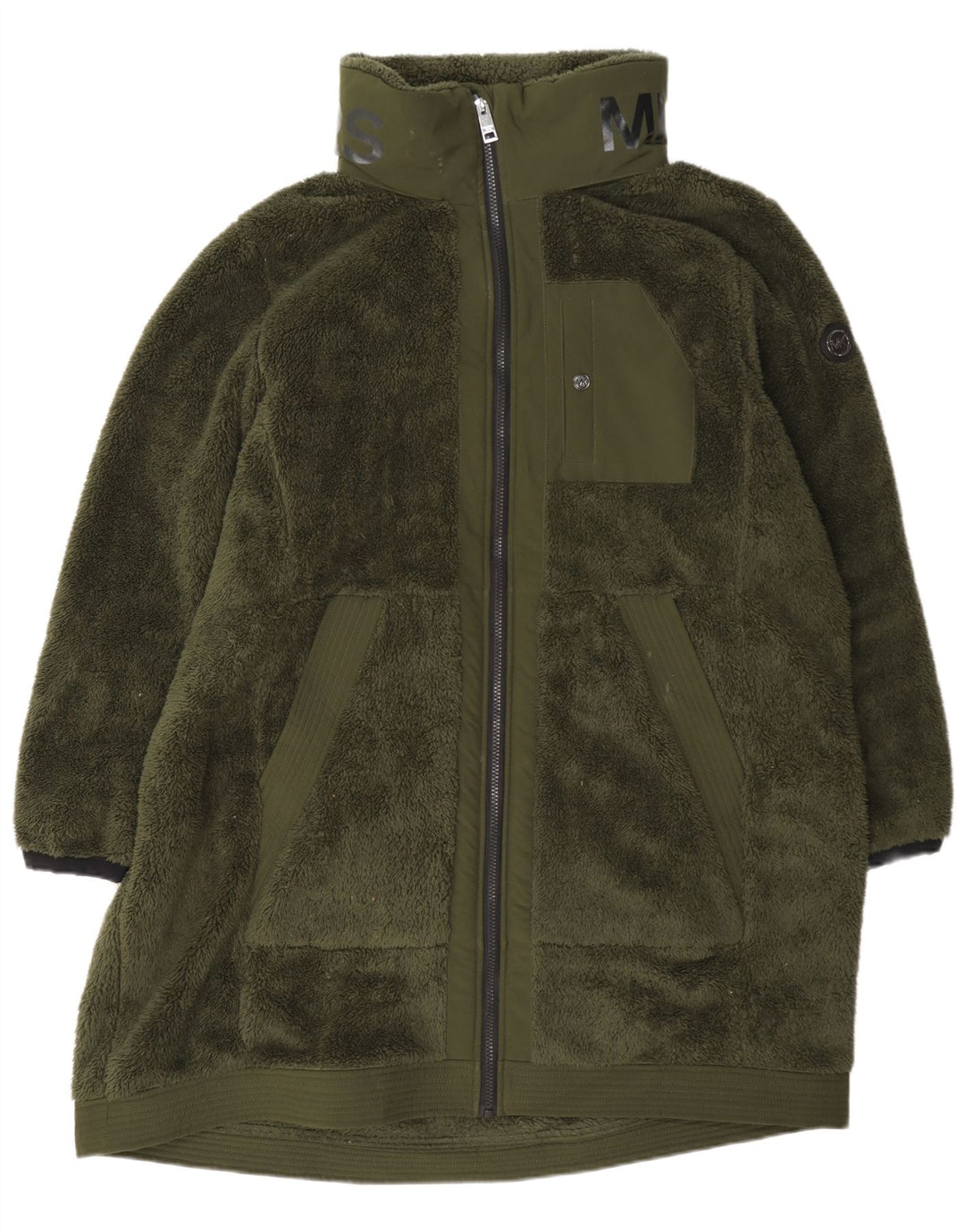 Damski płaszcz polarowy Michael Kors UK 20 2XL Zielony poliester