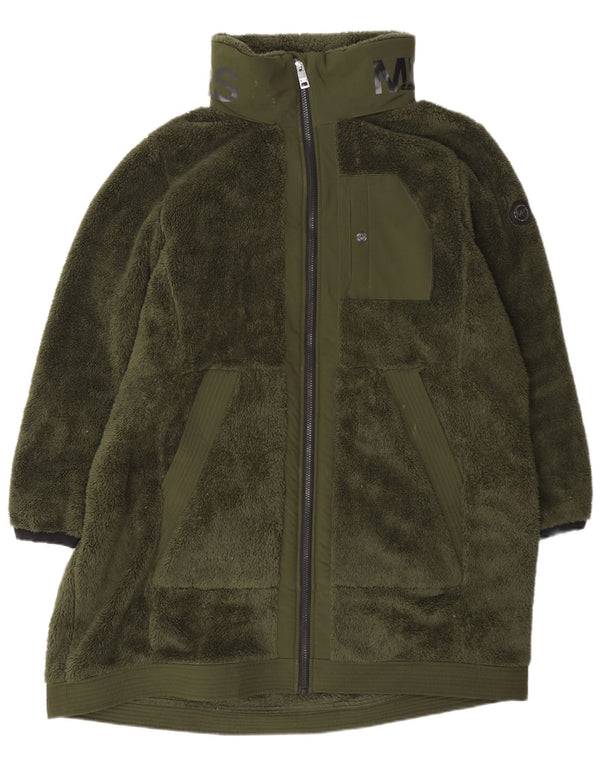 Damski płaszcz polarowy Michael Kors UK 20 2XL Zielony poliester