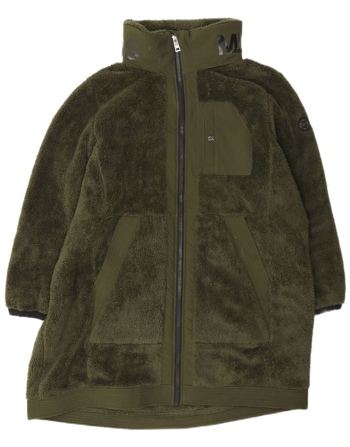 Damski płaszcz polarowy Michael Kors UK 20 2XL Zielony poliester