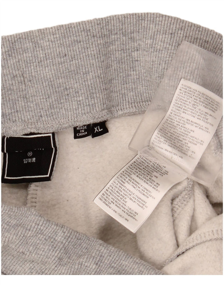 SUPERDRY Męskie spodnie dresowe Joggers XL Szara bawełna w plamki