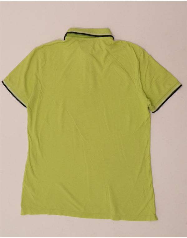 Męska koszulka polo Diadora XL, bawełniana w zielone paski