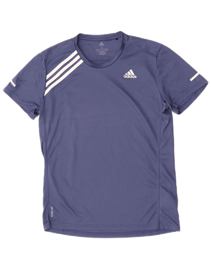 Koszulka męska Adidas Aeroready Top, mała, granatowa, z poliestru