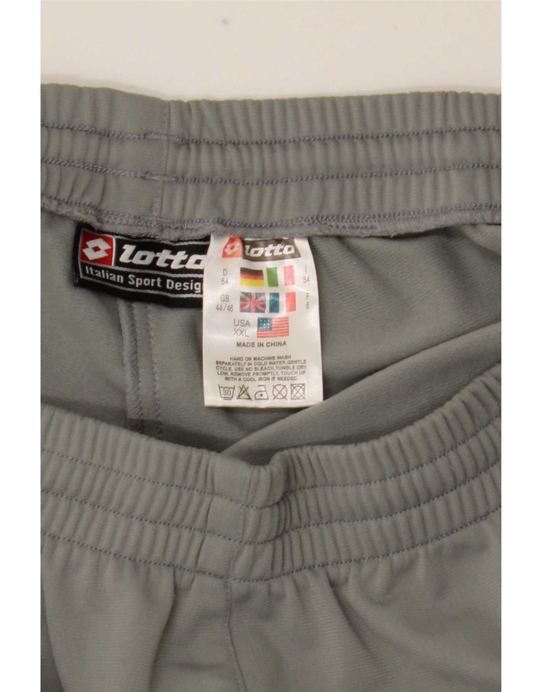 Męskie spodnie dresowe Lotto UK 44/46 2XL Szary poliester
