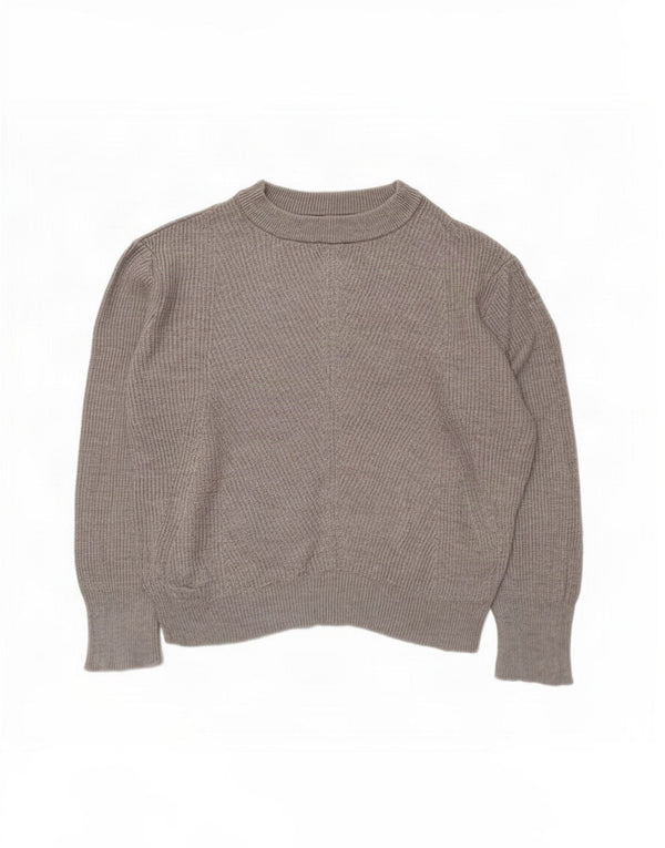 Damski sweter Zara Crop Oversize z dekoltem w łódkę UK 10 Small Grey