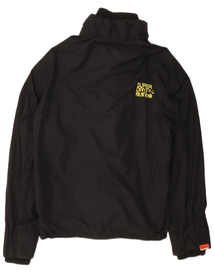 SUPERDRY damska kurtka wiatrówka The Windcheater UK 18 XL z czarnego nylonu