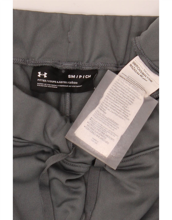 Męskie proste spodnie dresowe Under Armour w małych szarych blokach kolorów