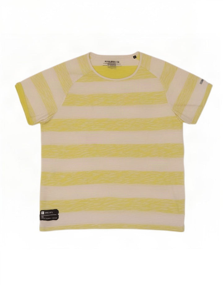 T-shirt męski Jack & Jones, średni żółty w paski