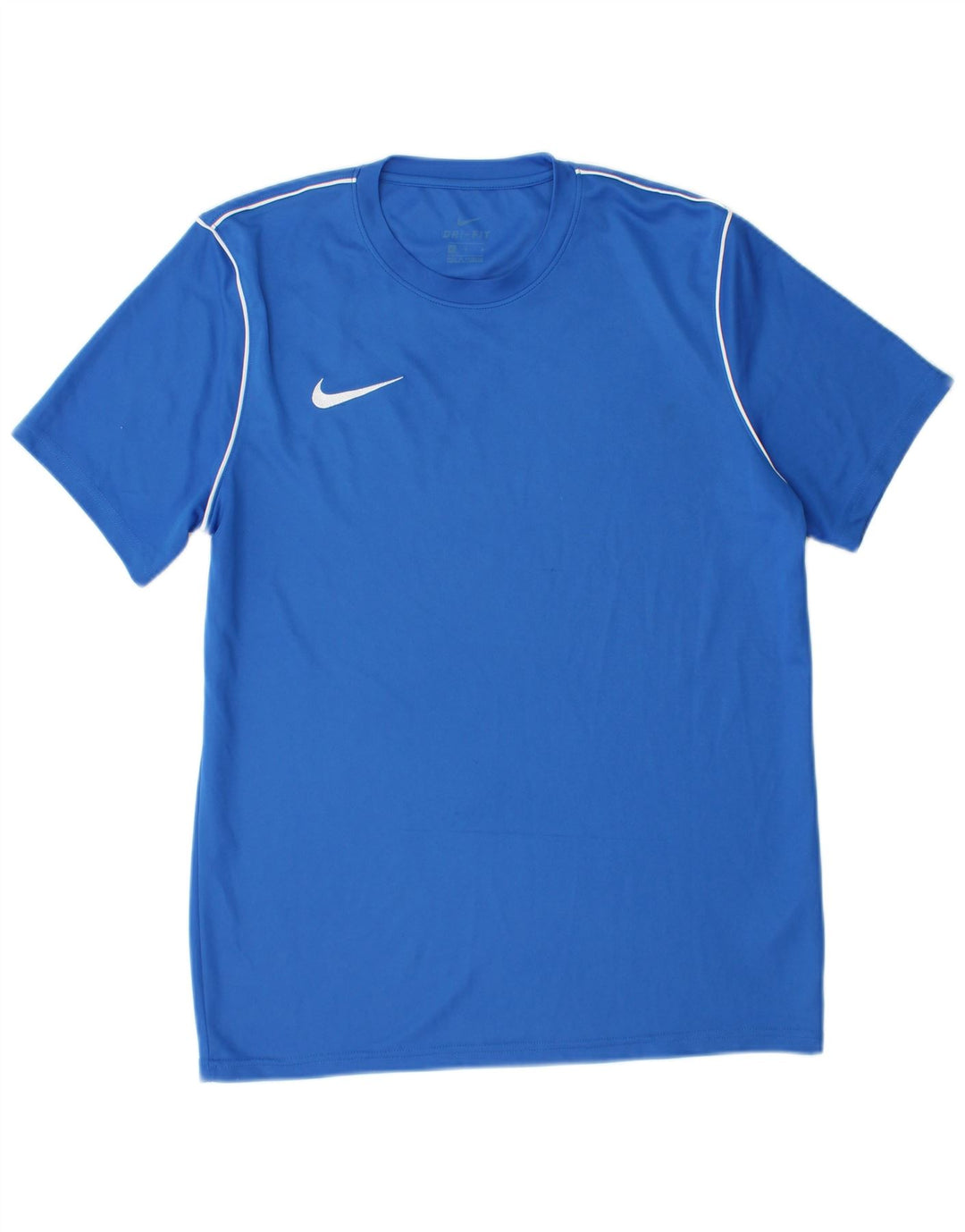 NIKE Mens Dri Fit T-Shirt Top Large Blue Polyester
