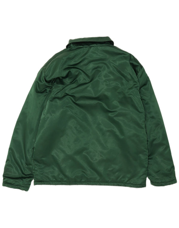 Vintage męska kurtka Sherpa UK 42 XL Zielony nylon z blokami kolorów