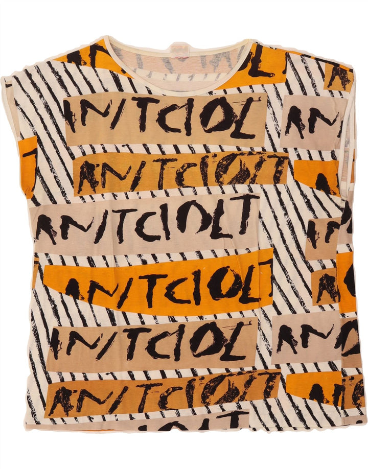 VINTAGE Womens Abstract Pattern Blouse Top UK 16 Large Multicoloured Vintage Vintage and Second-Hand Vintage from Messina Hembry 