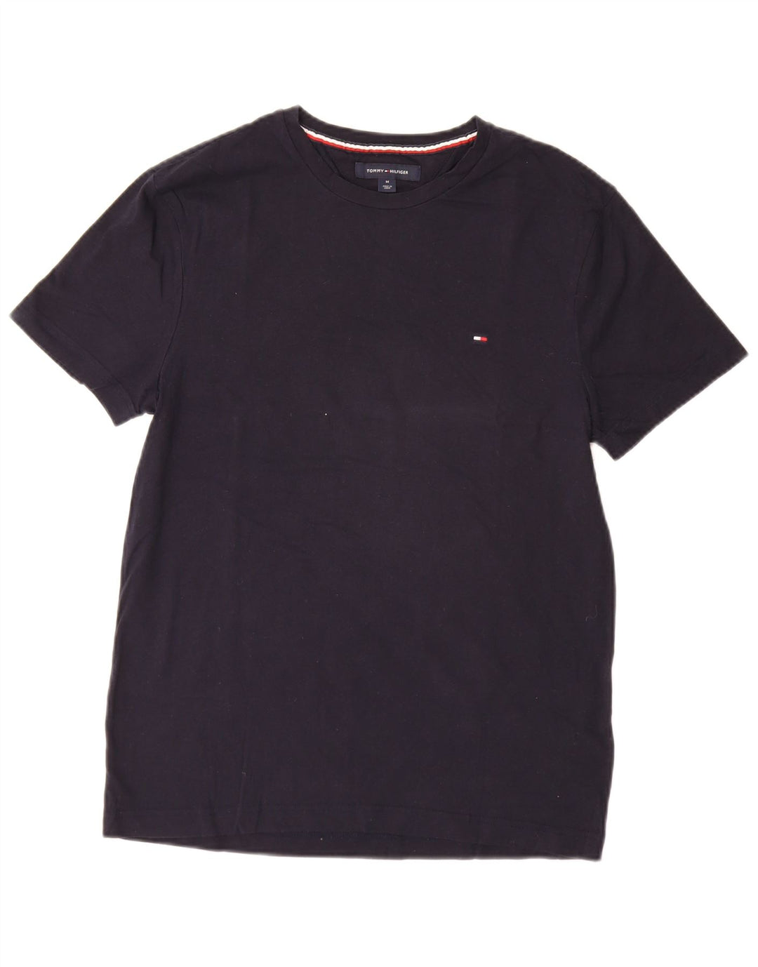 T-shirt męski TOMMY HILFIGER ze stretchem i wąskim krojem, średni, granatowy, bawełniany