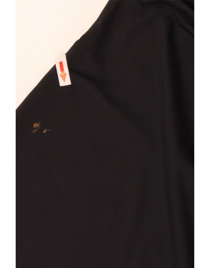 Dkny Męska koszulka polo do golfa, duża, czarna, poliestrowa