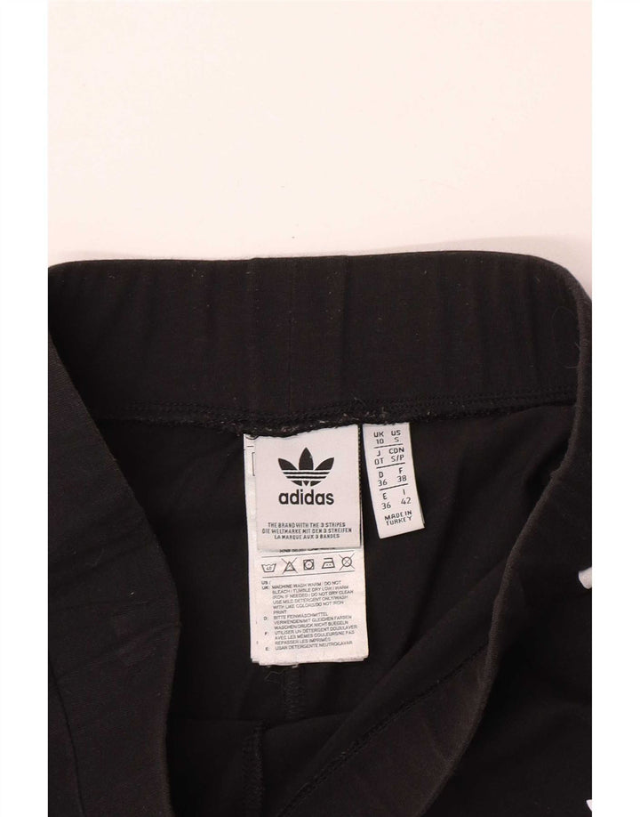 Legginsy Damskie Adidas UK 10 Małe Czarne Bawełniane