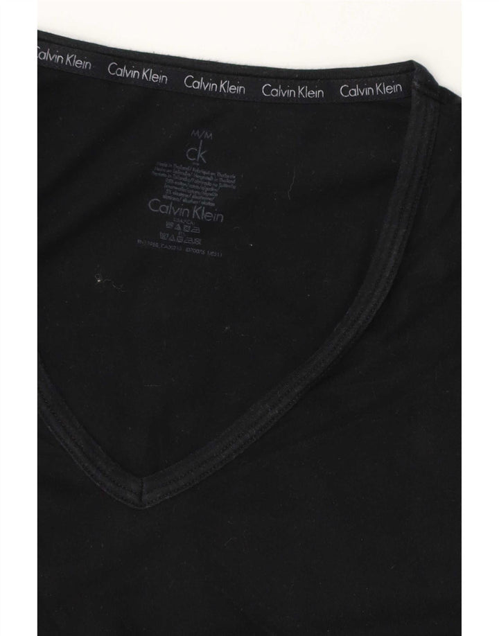 T-shirt męski Calvin Klein, średni czarny, bawełniany