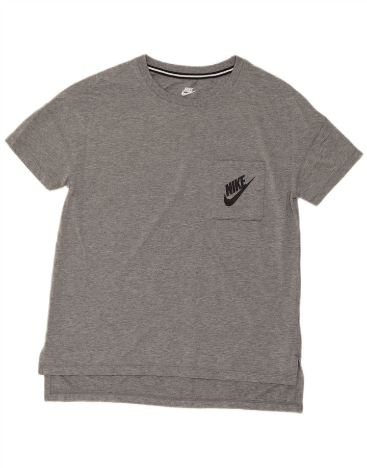 T-shirt damski Nike Top UK 14 Średni szary nakrapiany modal