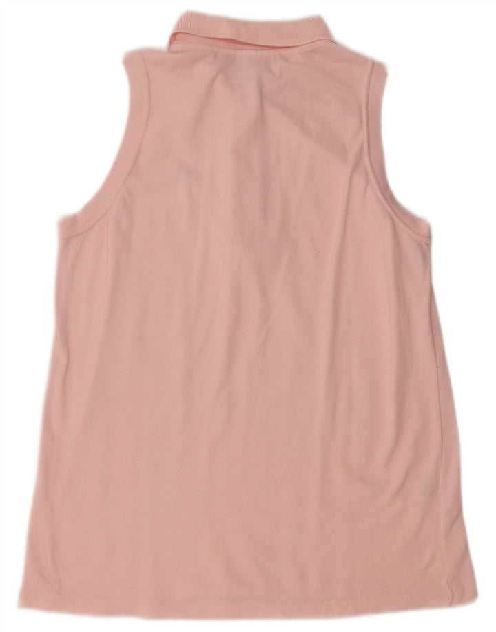 Damska koszulka polo bez rękawów LACOSTE, rozmiar 42, duża, różowa, bawełniana