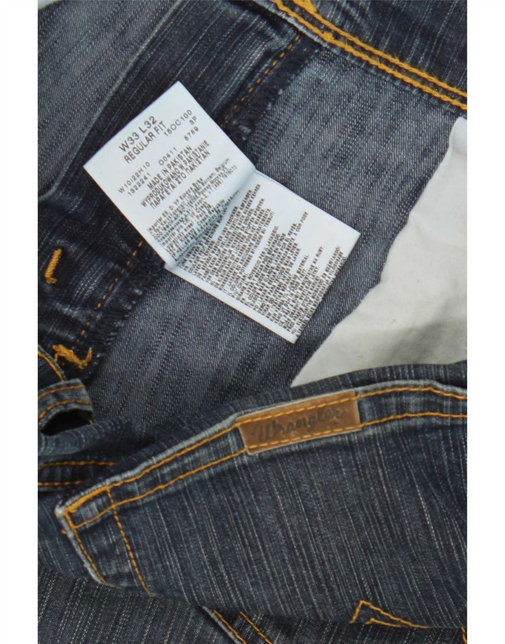 Damskie jeansy Wrangler o regularnym kroju W33 L32, granatowe, bawełniane