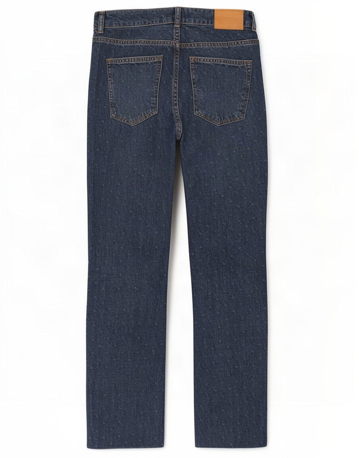 Damskie proste dżinsy Zara EU 38 Small W28 L28 Niebieskie kropki