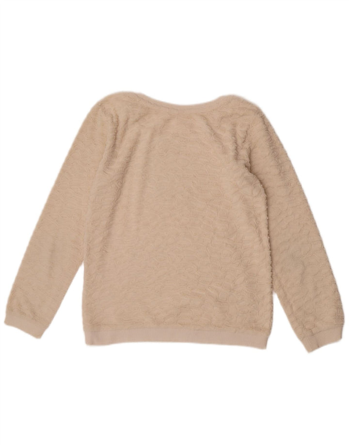 Damski sweter polarowy Zara UK 12, średni, złamany biały poliester