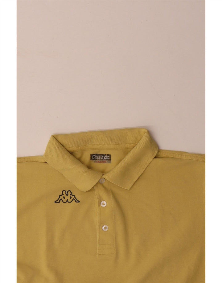 Męska koszulka polo KAPPA, duża, żółta