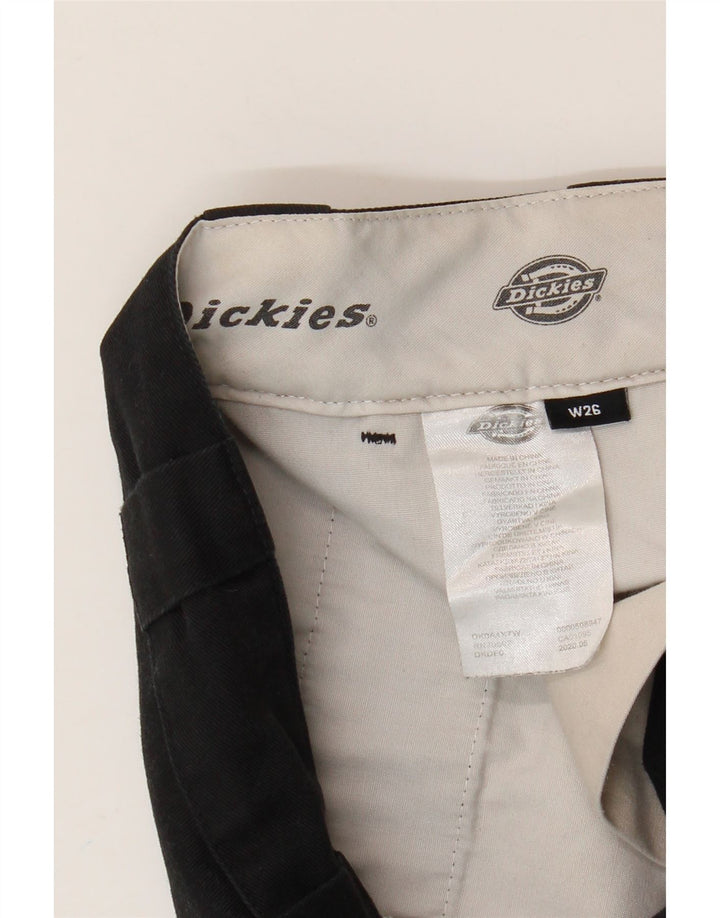 Damskie spodnie chino Dickies z szeroką nogawką W26 L28 Czarny poliester