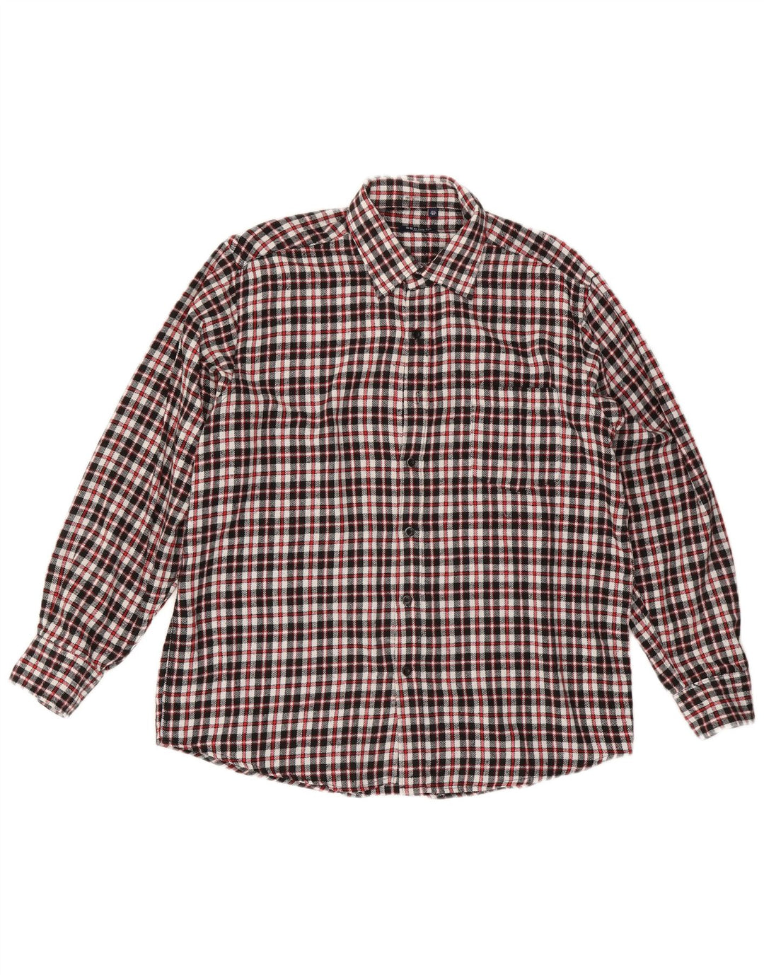 Męska koszula flanelowa w stylu vintage, rozmiar 17 1/2 44 XL, czerwona kratka